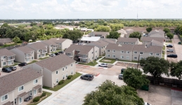 Aerial Image of Apartment Complex and Parking