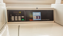 washing machine with buttons