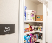 Food pantry with nonperishable food items
